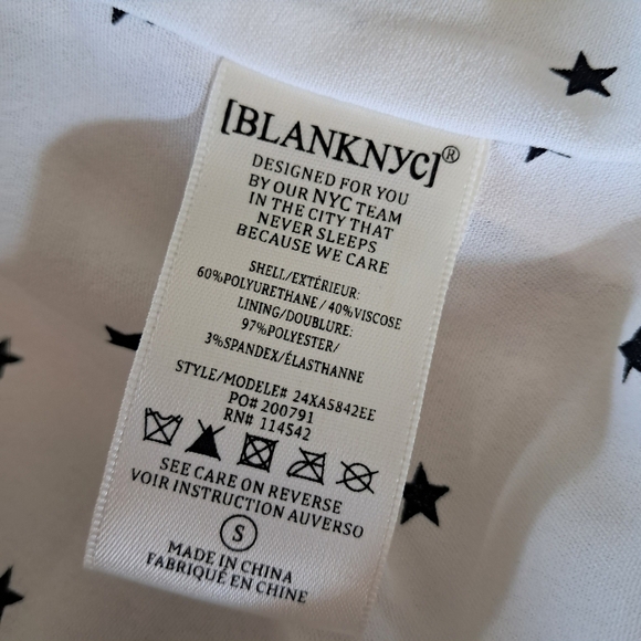 Blank NYC White Vegan Faux Leather Moto Motorcycle Biker Jacket Size XS - Picture 6 of 8